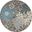 Passion Charcoal and Blue 4' x 4' Round Area Rug