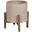 Patio Round Standing Pot Small In Brown Stone