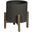 Patio Round Standing Pot Small In Black Stone