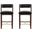 Patricia Counter Stool Set of 2 In Black