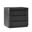 Patrick 3-Drawer Nightstand In Charcoal