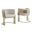 Paty Accent Barrel Leisure Chair In Cream Velvet and Gold Chrome Legs