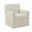 Paula Slipcover Accent Armchair In Cream