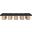 Pavilion 90 Inch 10 Piece Boucle Fabric Bench In Black and Natural