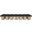 Pavilion 108 Inch 14 Piece Boucle Fabric Bench In Black and Natural