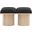 Pavilion 31 Inch 2 Piece Boucle Fabric Bench In Black and Natural