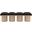 Pavilion 62 Inch 4 Piece Boucle Fabric Bench In Black and Natural
