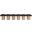 Pavilion 108 Inch 6 Piece Boucle Fabric Bench In Black and Natural