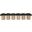 Pavilion 93 Inch 6 Piece Boucle Fabric Bench In Black and Natural