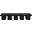 Pavilion 90 Inch 10 Piece Boucle Fabric Bench In Black