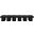 Pavilion 108 Inch 12 Piece Boucle Fabric Bench In Black