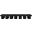 Pavilion 126 Inch 14 Piece Boucle Fabric Bench In Black