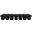 Pavilion 108 Inch 14 Piece Boucle Fabric Bench In Black