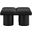 Pavilion 36 Inch 4 Piece Boucle Fabric Bench In Black