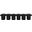 Pavilion 93 Inch 6 Piece Boucle Fabric Bench In Black