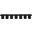 Pavilion 126 Inch 7 Piece Boucle Fabric Bench In Black