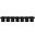 Pavilion 108 Inch 7 Piece Boucle Fabric Bench In Black