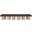 Pavilion Boucle 2 Piece Fabric Bench In Brown