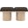 Pavilion Boucle 2 Piece Fabric Bench In Brown
