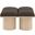 Pavilion Boucle 4 Piece Fabric Bench In Brown