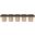 Pavilion Boucle 5 Piece Fabric Bench In Brown