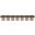 Pavilion Boucle 7 Piece Fabric Bench In Brown