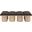 Pavilion Boucle 8 Piece Fabric Bench In Brown