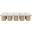 Pavilion 77 Inch 10 Piece Boucle Fabric Bench In Cream and Natural