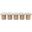 Pavilion 77 Inch 5 Piece Boucle Fabric Bench In Cream and Natural