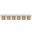 Pavilion 93 Inch 6 Piece Boucle Fabric Bench In Cream and Natural