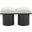 Pavilion 31 Inch 2 Piece Boucle Fabric Bench In Cream and Black