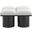 Pavilion 31 Inch 4 Piece Boucle Fabric Bench In Cream and Black