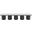 Pavilion 90 Inch 5 Piece Boucle Fabric Bench In Cream and Black