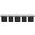 Pavilion 77 Inch 5 Piece Boucle Fabric Bench In Cream and Black