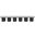 Pavilion 108 Inch 6 Piece Boucle Fabric Bench In Cream and Black