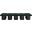 Pavilion 90 Inch 10 Piece Boucle Fabric Bench In Green and Black