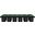 Pavilion 93 Inch 12 Piece Boucle Fabric Bench In Green and Black