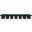 Pavilion 126 Inch 14 Piece Boucle Fabric Bench In Green and Black