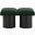 Pavilion 31 Inch 2 Piece Boucle Fabric Bench In Green and Black