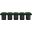 Pavilion 77 Inch 5 Piece Boucle Fabric Bench In Green and Black