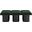 Pavilion 54 Inch 6 Piece Boucle Fabric Bench In Green and Black