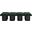 Pavilion 72 Inch 8 Piece Boucle Fabric Bench In Green and Black