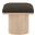 Pavilion Boucle Fabric Stool In Brown