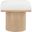 Pavilion Boucle Fabric Stool In Cream/Natural