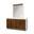 Pavira Dresser with Mirror In Walnut
