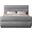 Paxton Chenille Fabric King Bed In Grey