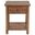 Payne 1-Drawer Wood End Table with Shelf In Distressed Brown