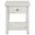 Payne 1-Drawer Wood End Table with Shelf In Distressed White