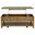 Payne 48-Inch Mobile Lift Top Coffee Table In Distressed Brown
