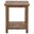 Payne Wood End Table with Shelf In Distressed Brown